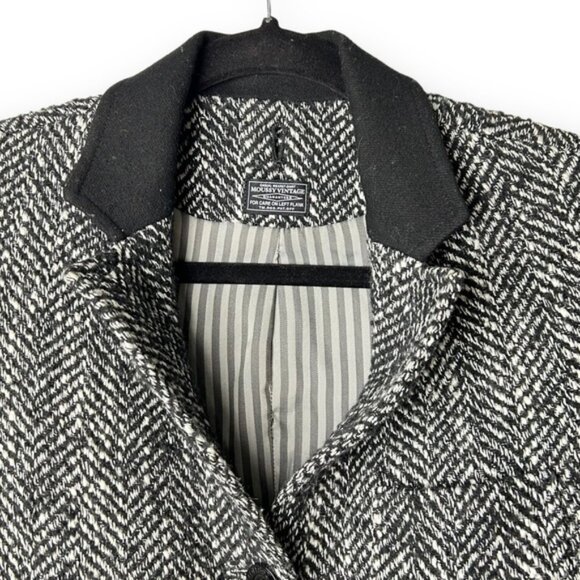 Moussy Vintage Black & White  Tweed Blazer 2 - Picture 4 of 13
